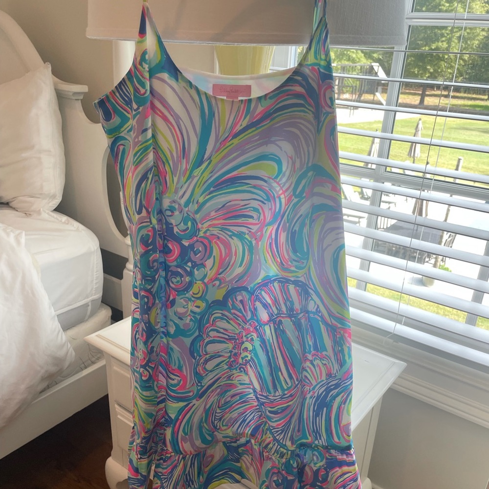 lily Pulitzer bright dress sphagetti straps